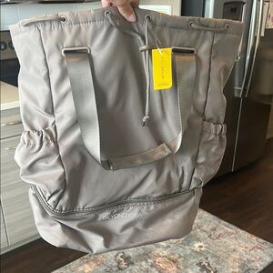 Beyond Yoga Gray Gym Tote Bag
